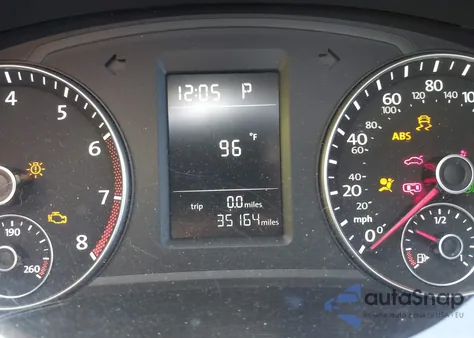 2012 Volkswagen Passat 2.5L S из США, поврежденный, VIN 1VWAP7A34CC019491